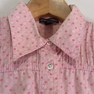 Club Monaco Pink Polka Dot Shirt